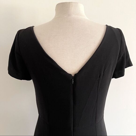 JS Collection Black Cap Sleeve Waist Black Dress - Picture 8 of 9